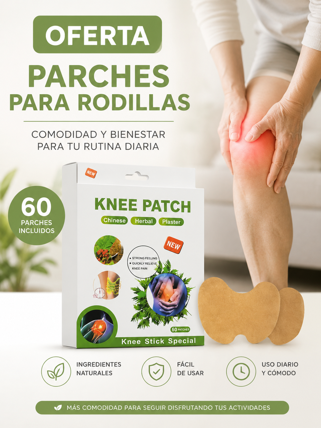 Parches para Rodillas – Comodidad y Bienestar en Cada Paso