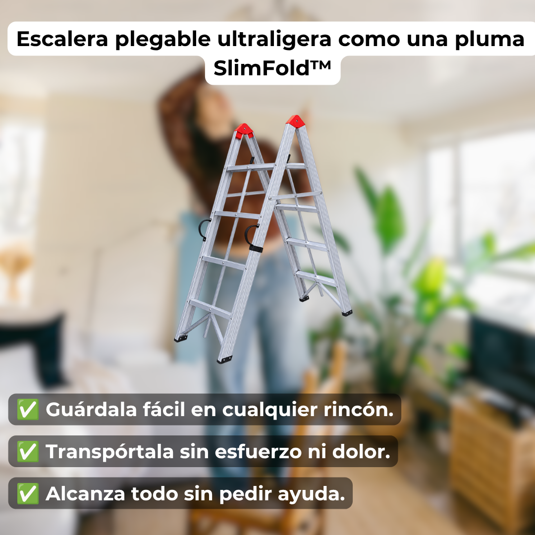 Escalera plegable ultraligera como una pluma SlimFold™