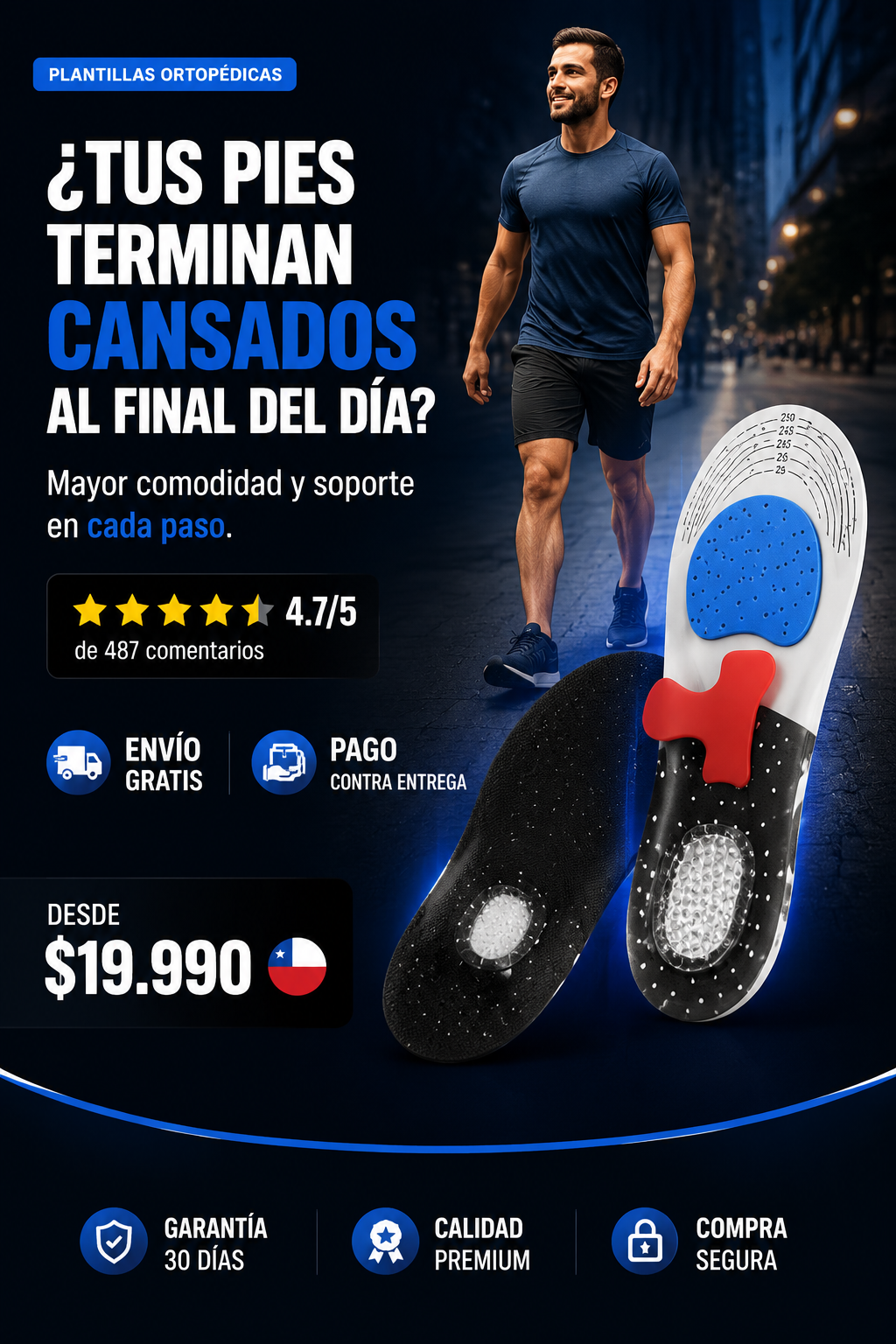 FX - Plantilla Ajustable deportiva