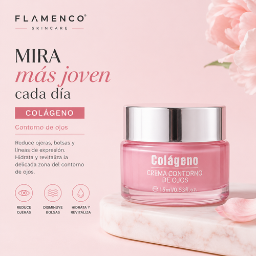 Crema Contorno de Ojos Colágeno Flamenco 15 ml