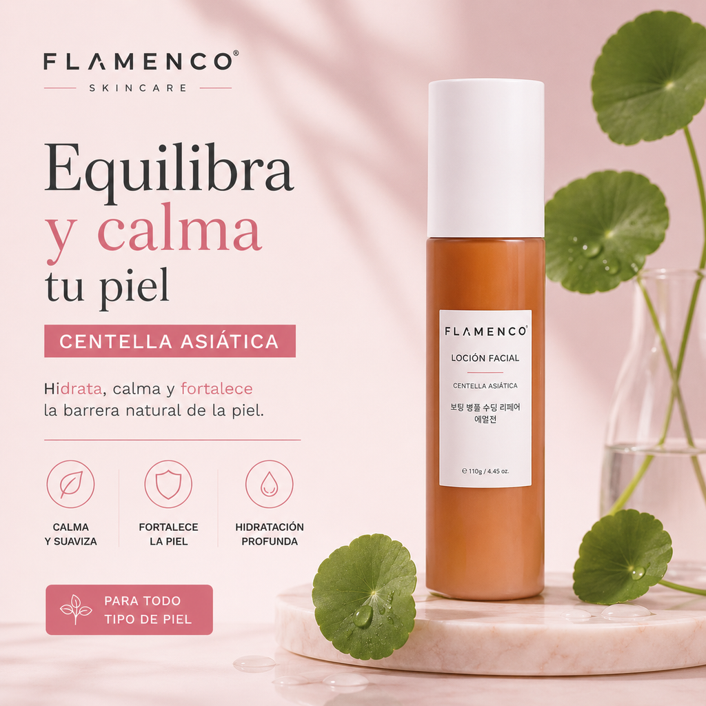 Loción Facial Centella Asiática Flamenco 110 ml