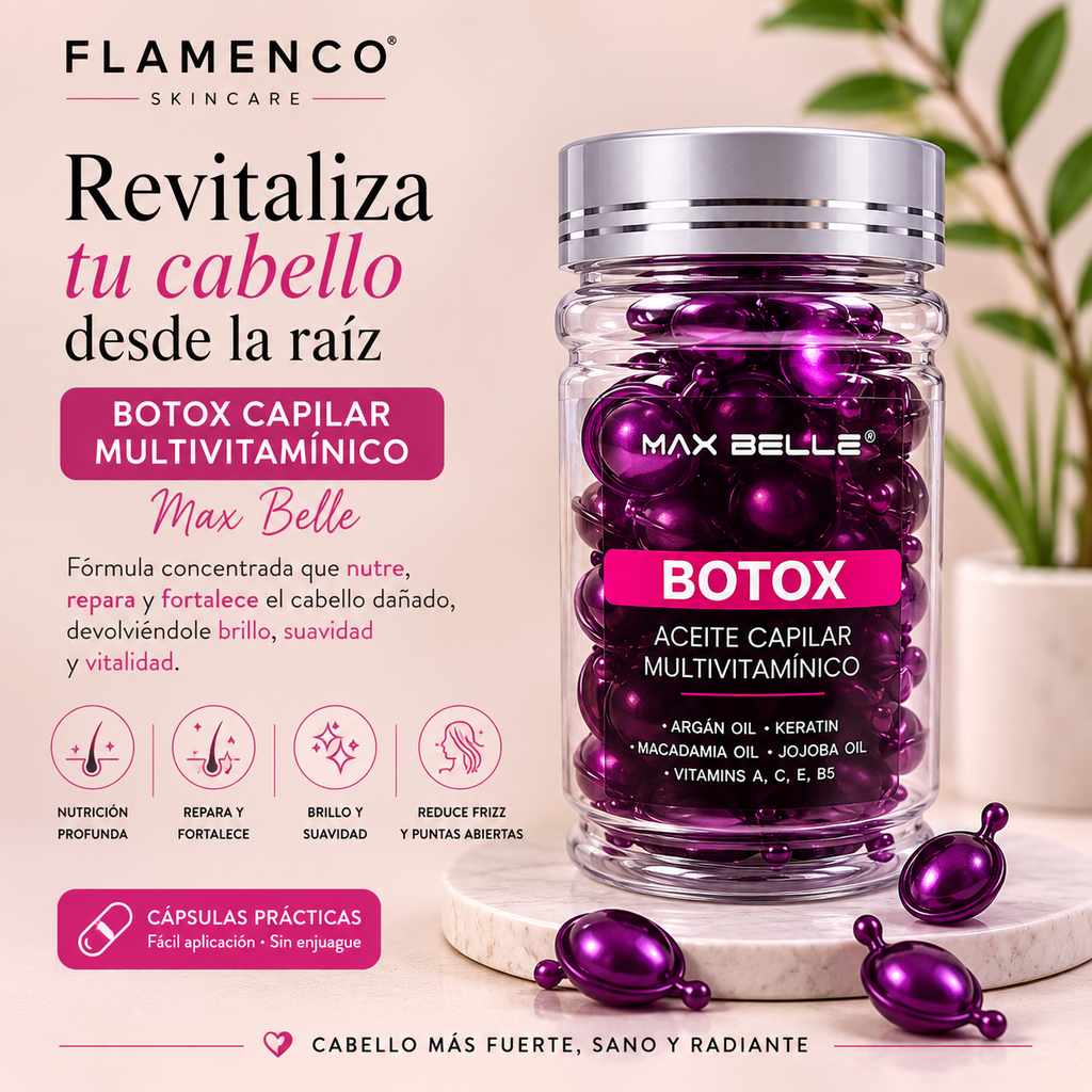 Botox Capilar Multivitamínico Max Belle Cápsulas