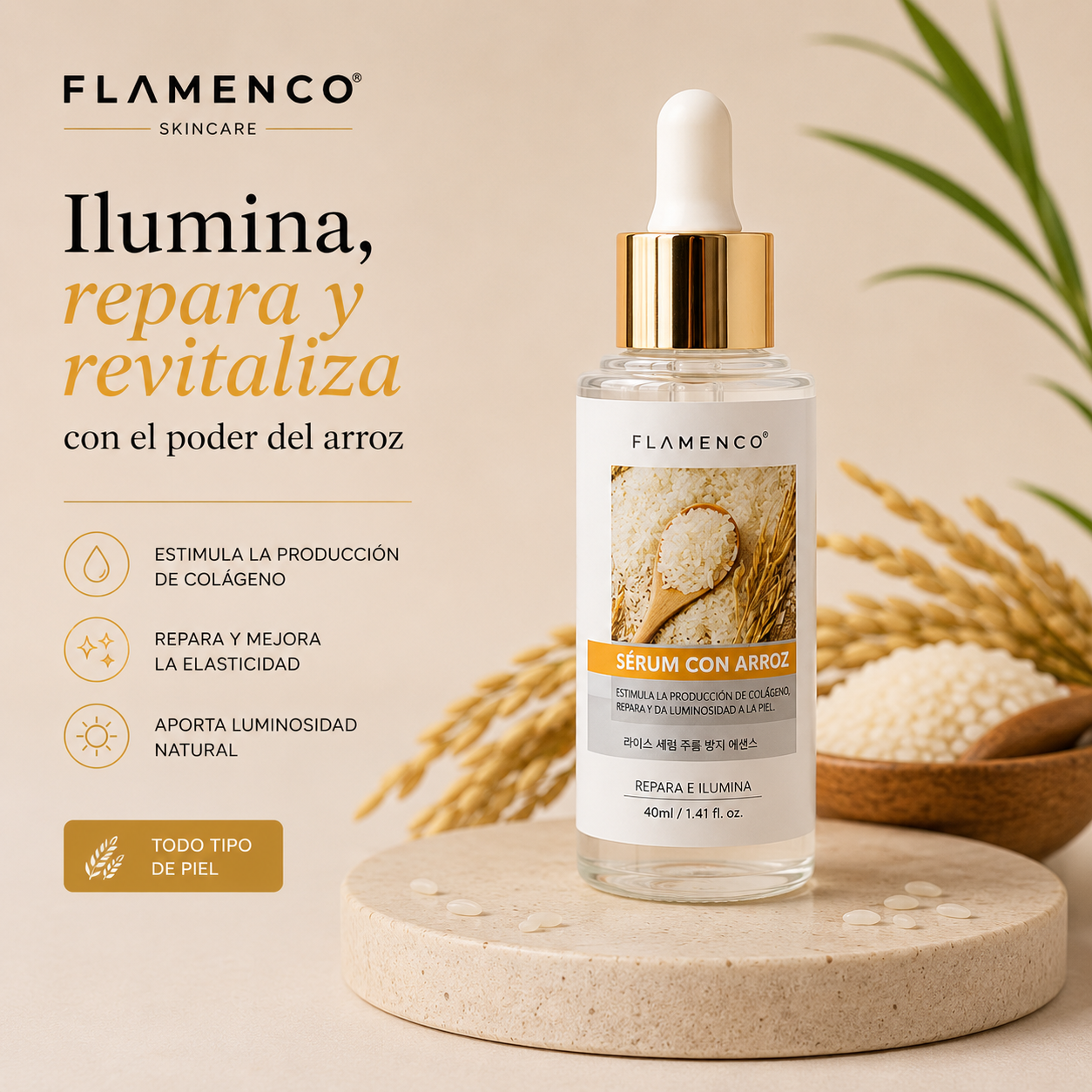 Sérum de Arroz Flamenco 40 ml