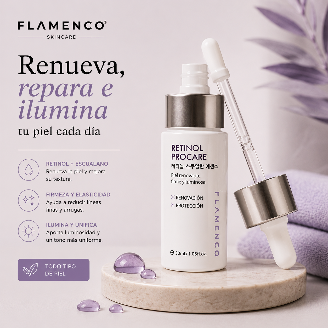 Sérum Retinol Procare Flamenco 30 ml